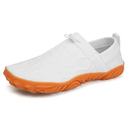 Unisex Comfortable Minimalist Barefoot Slip - On Shoes for Outdoor Activities (White)