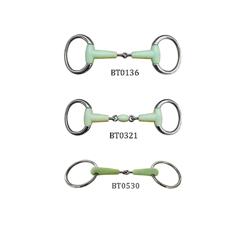 Horse Snaffle Bite Stainless Steel Eggbutt Bit Horse Chew Jointed Mouth Bit Horse Training Equipment Equestrian Products 4