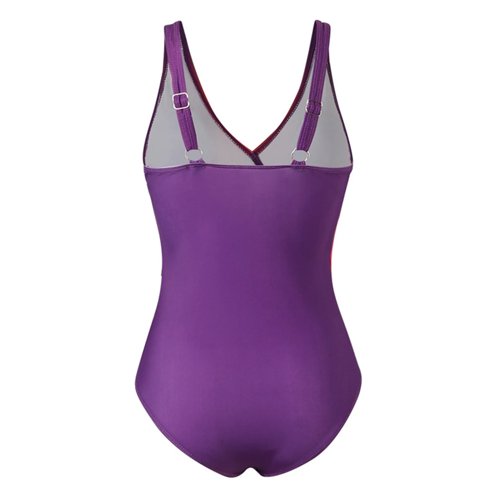 One-Piece Swimsuits Women'S Sports Swimwear Sport Swimsuit Open Back Beach Wear Bathing Suit Rainbow Gradient Beach Swimwear - 5