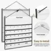 Calendar Storage Bag Wall Mounted Pouch Office Desk Bags Non-woven Fabric Hanging 5
