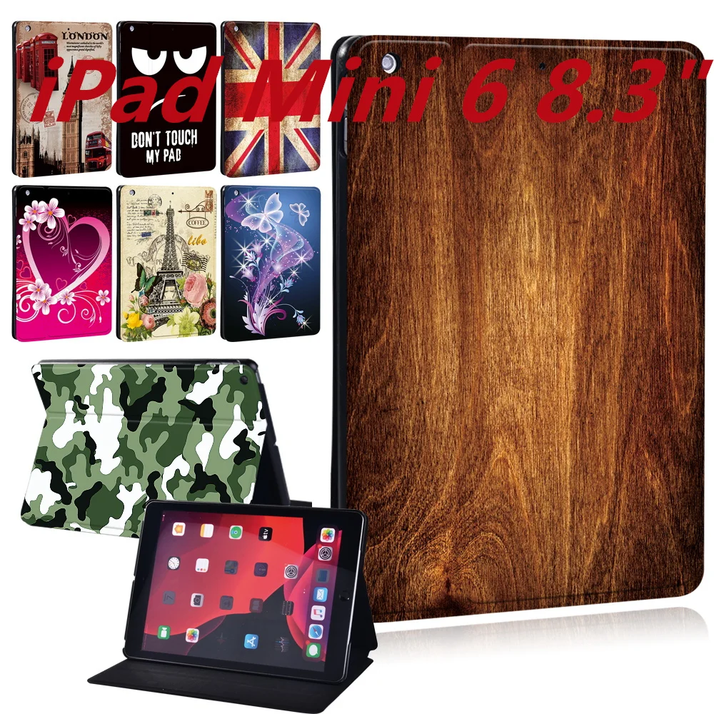 

IPad Mini 6th Cases Tablet Case for Apple iPad Mini 6th Generation 8.3 Inch 2021 Graffiti Art&Oldimage Pattern Protective Shell