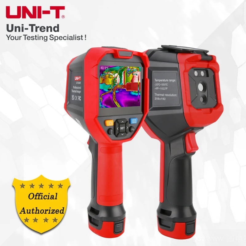 

UNI-T UTi260E infrared thermal imager resolution 256x192; visual temperature measurement of floor heating/board/motor