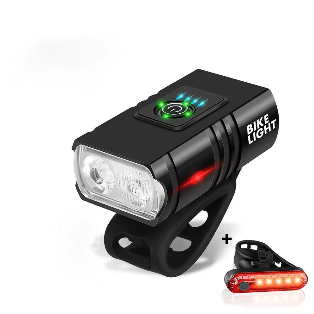 High-Visibility Bicycle Light Set for Road and Mountain Riding