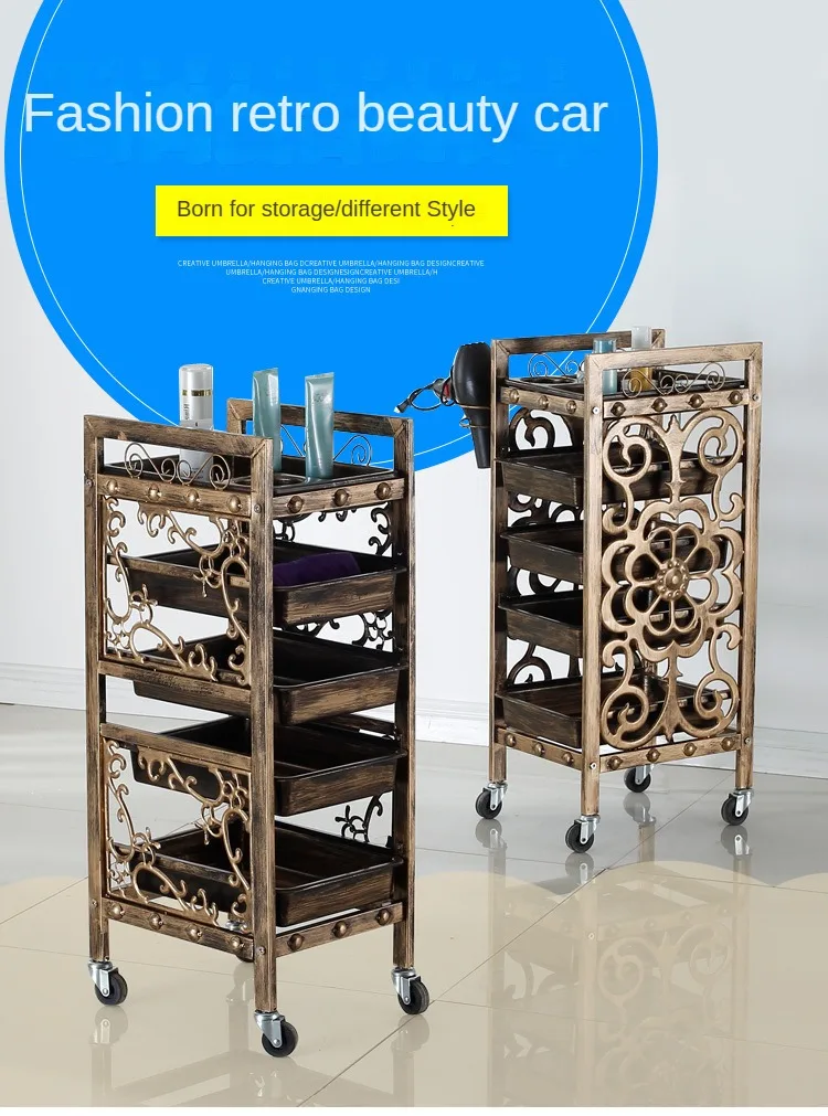 Cart With Drawers Salon SPA Beauty Hairdressing Rolling Trolley