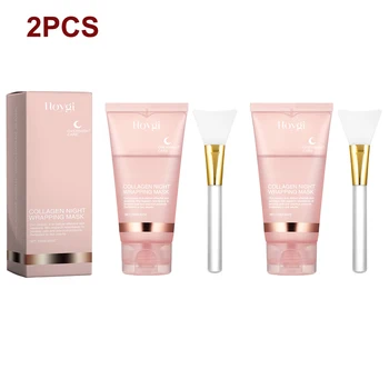 150ml Night Collagen Wrapping Mask Skin Rejuvenation Moisturizing Brightening Korean Face Mask Firming Skin Peel-Off Facial Mask 1