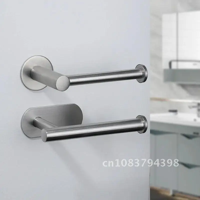 

Toilet Paper Holder Stainless Steel Wall Mount Bathroom WC Shelf Tissue Towel Roll Rack Accessories Holders Shelf Paper
