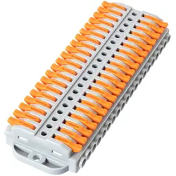 Universal Lever Wire Nut Connector - Push - In Electrical Terminals for DIY Cable Termination (24 - 12 AWG, 0.2 - 4.0mm²)