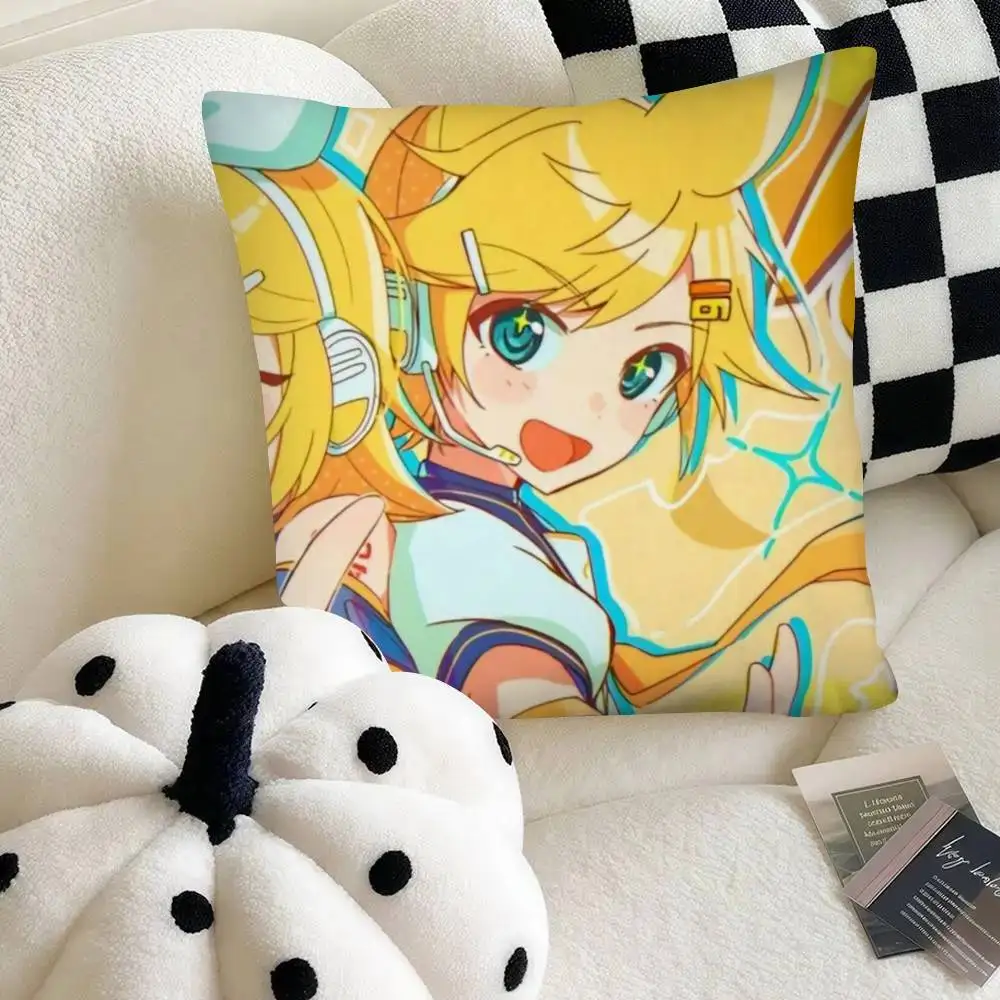 Vocaloid Singer Rin and Len Stylish Pillowcase for Bedroom and Sofa Decor