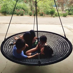 Diameter 60cm Swing Outdoor Children Entertainment Round Toy Swing Sturdy Garden Patio Swing Durable Hanging Chair