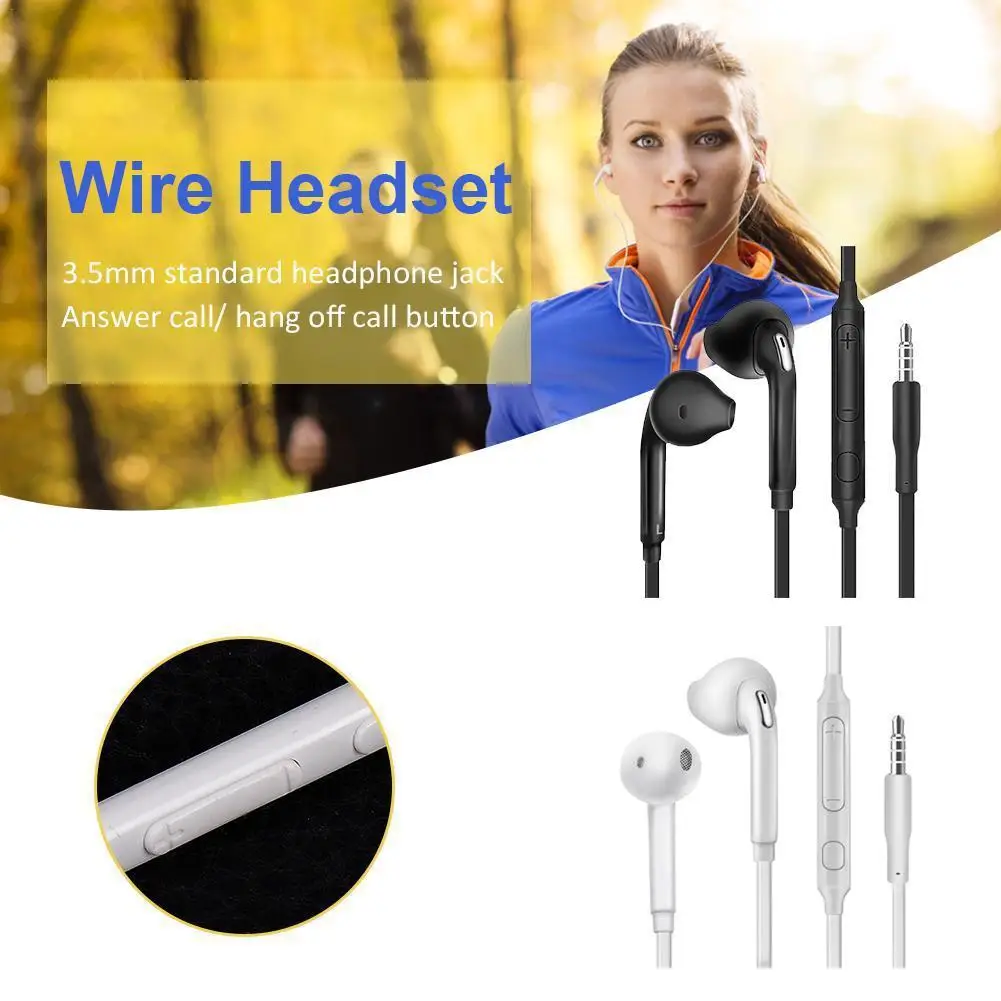 

Mobile Phone Wired Headset Is Suitable For Samsung S6/s7 Edge Mobile Phone Wired Heavy Bass Earphone