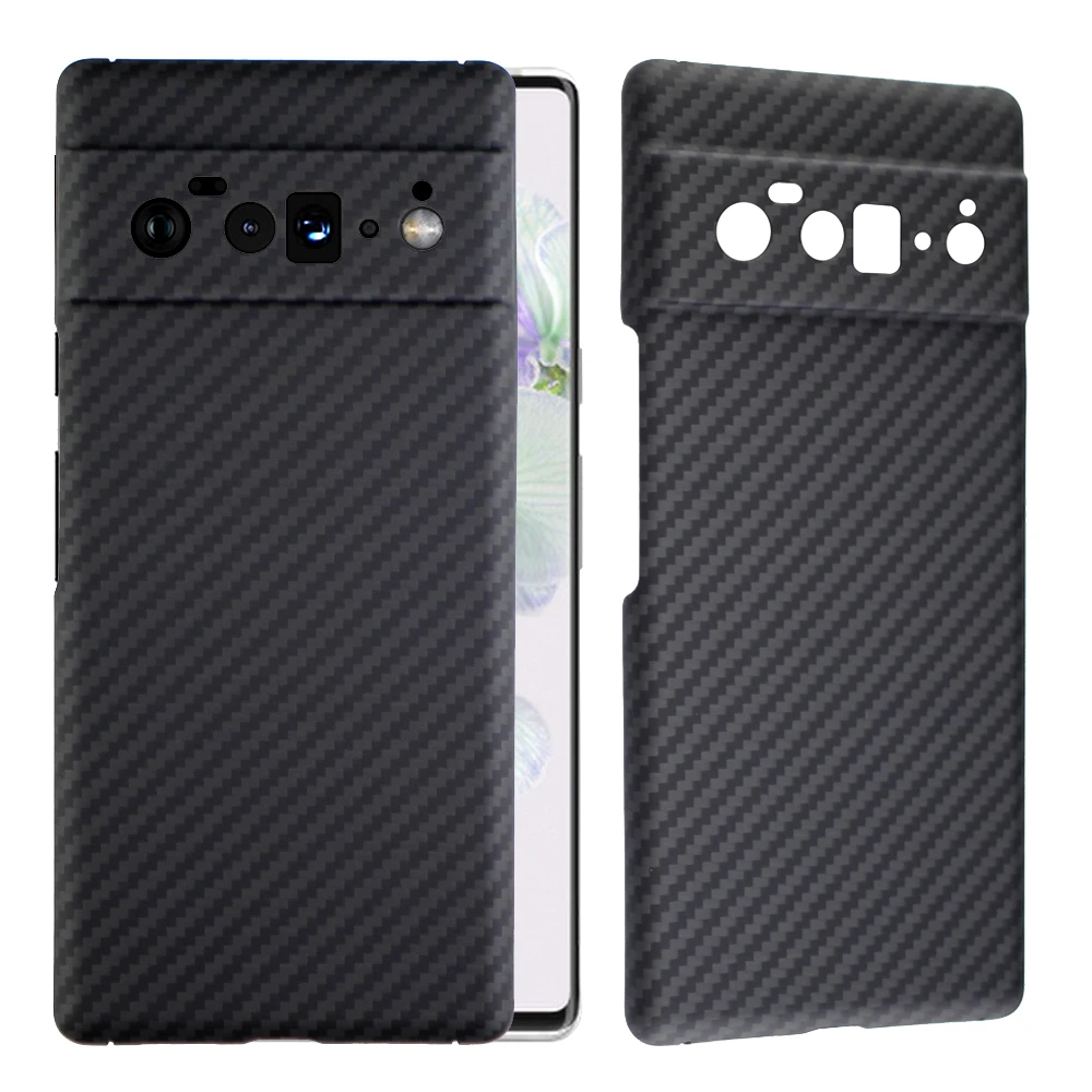 

100% Real Aramid Carbon Fiber Case For Google Pixel 6 7 Pro Ultra Thin Matte Anti-Drop Shockproof Anti-Fingerprint Armor Cover