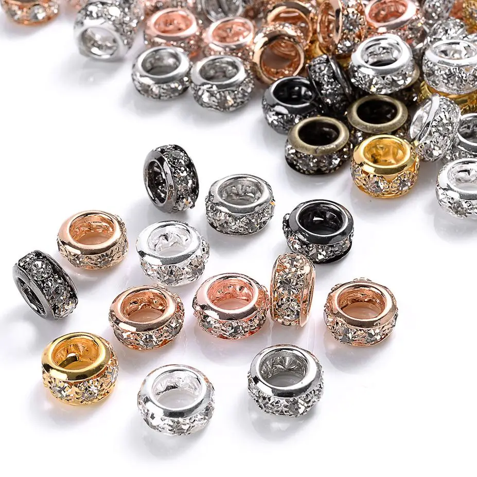 Rhinestone Spacer Beads for Jewelry Making 3