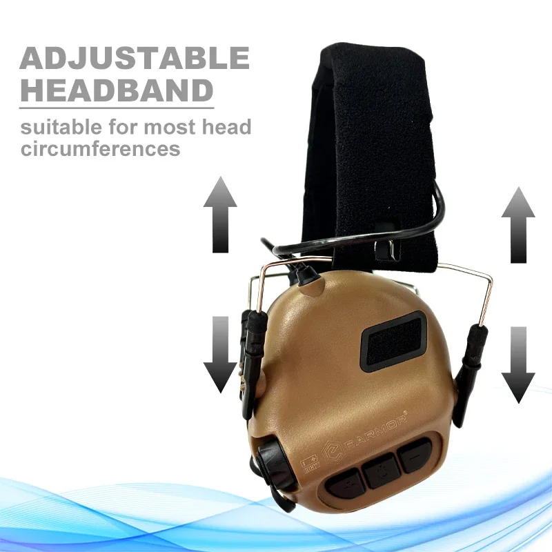 Earmor Original Tactical Headset M31 MOD4 Military Air Gun Shooting Earmuffs Anti-noise Headphone Electronic Aviation Headsets electronic earmuffs tactical headset noise cancelling headphones wireless headphones