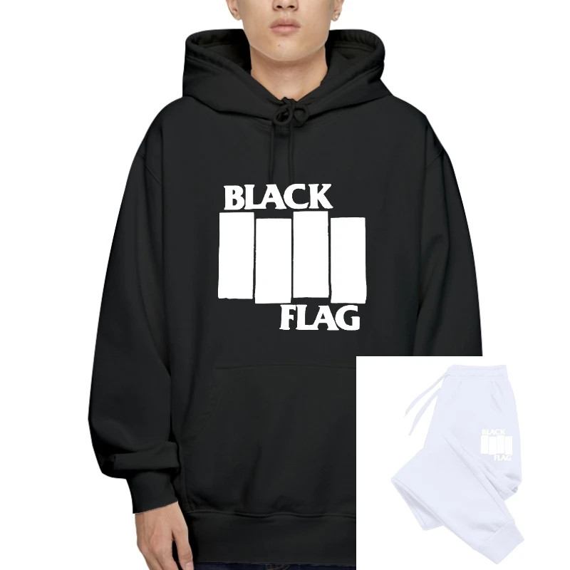 

Title: BLACK FLAG Hoody Bars Logo Punk Band Outerwears New Authentic S-2XL