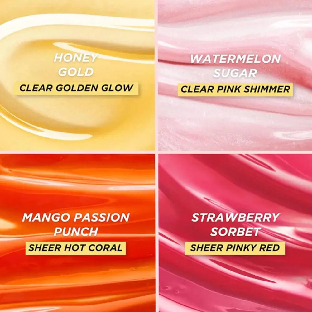 Honey Infused Hydrating Lip Oil Nourishing Lip Skin Colored Lip Moisturizing Oil Anti Dry Lip Oil Charming Makeup Look 5