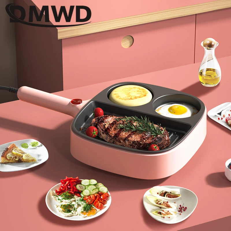 110V 220V Multifunctional Electric skillet Steak Grill Omelette Frying Pan Sandwich Hamburger Making Machine Non-stick coating