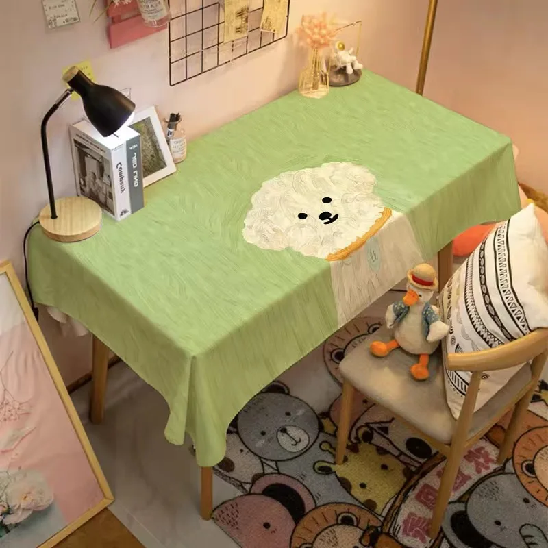 

ins cartoon cute animal learning tablecloth Home dining tablecloth coffee table mat Student dormitory book tablecloth tablecloth