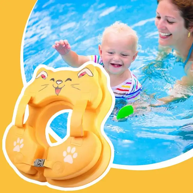 Toddler Pool Float Non-inflatable PVC Swimming Ring For Kid Swimming Practice Assistive Tools Outdoor Water Toy For Backyards 4