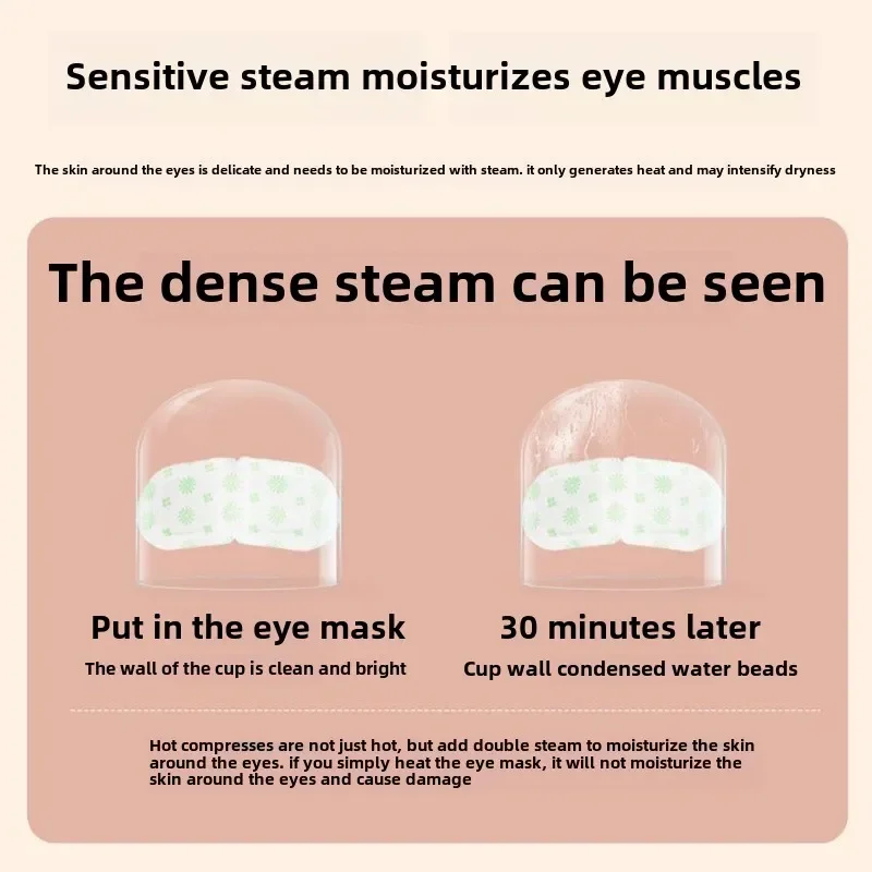 Disposable Wormwood Self-heating Steam Eye Mask Can Feel The Steam To Moisturise The Eye Skin and Relieve Fatigue 2