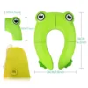 Baby Travel Folding Potty Seat, Portable Large Potty Training Pad, Non Slip Silicone Toilet Seat Cover for Kids Boys & Girls 2