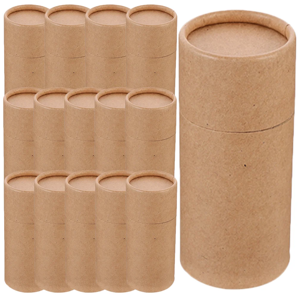 

15 Pcs Essential Oil Bottle Paper Tube Box Kraft Cardboard Tubes Gift Wrapping Tea