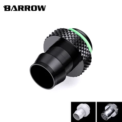 Barrow Add Liquid Fitting use for 9.5*12.7mm / 10*16mm Soft Tube G1/4'' Computer Accessories Fitting 3/8 Hand Tighten Fitting