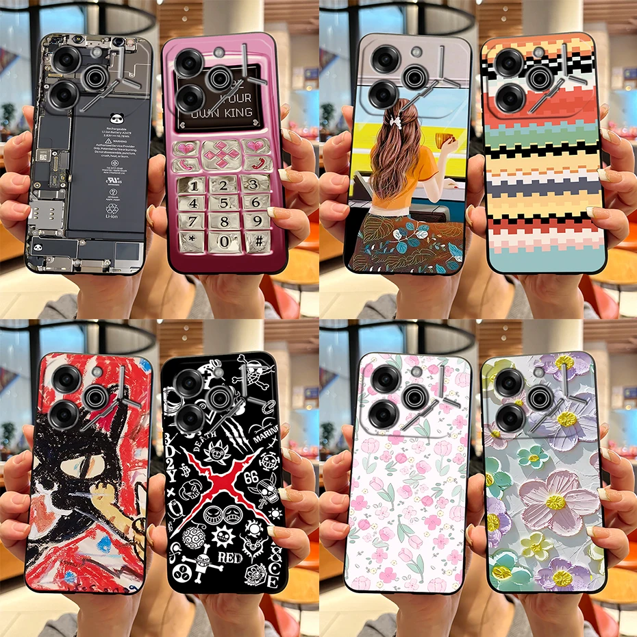 Stylish Pattern Shockproof Bumper Soft Phone Case Cover
