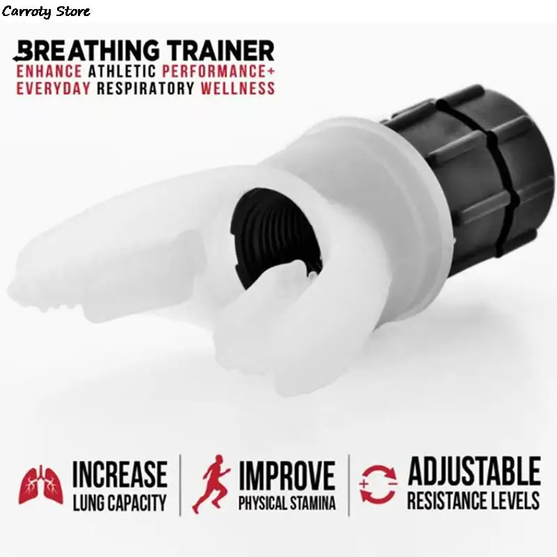 Lungentrainer 2 Stück - Atemtrainer Mit Einstellbarem Widerstand Für Sportler
