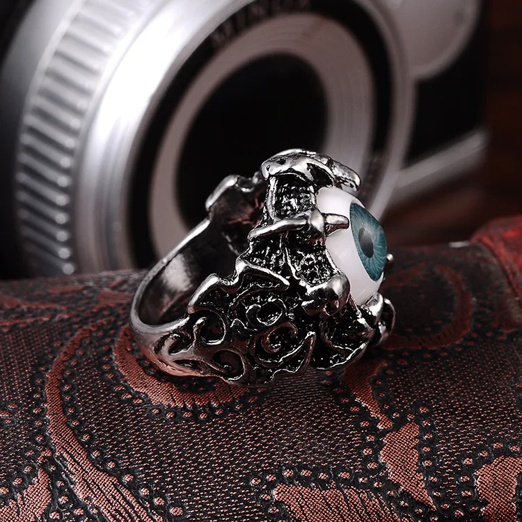 Unisex Women's Men's Punk Eyes Claw Biker Gothic Fashion Ring Size 8 9 10 11 J026 finger ring,animal ring