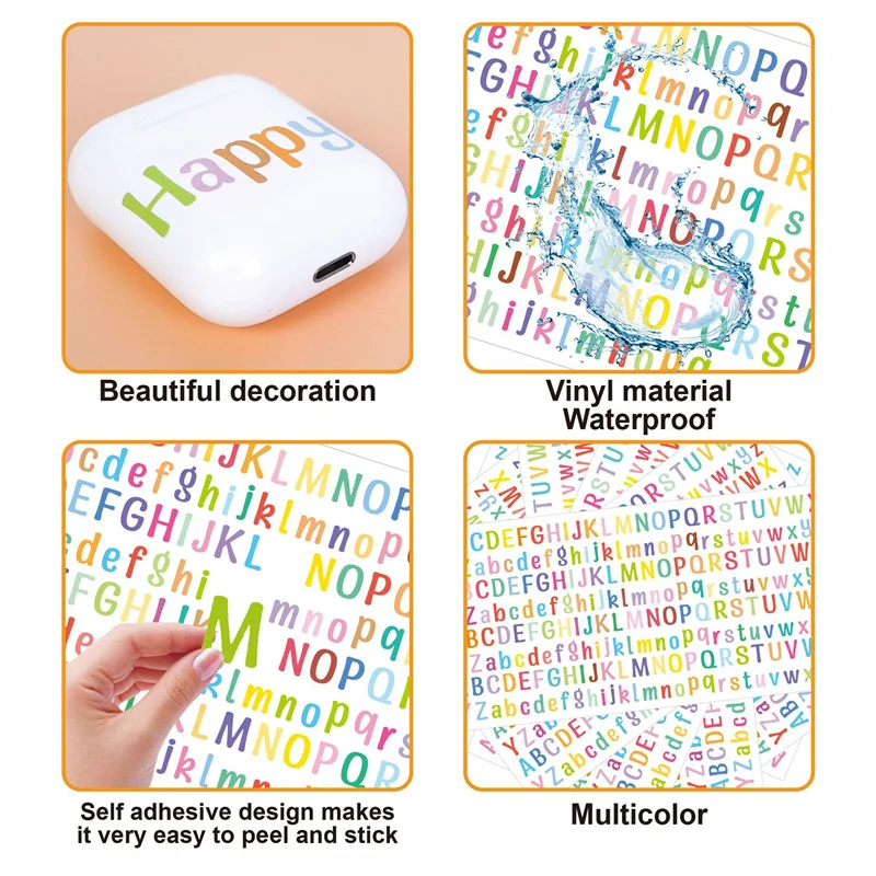 Letter Stickers Handbook Stickers Beautiful Printing Craft Supplies