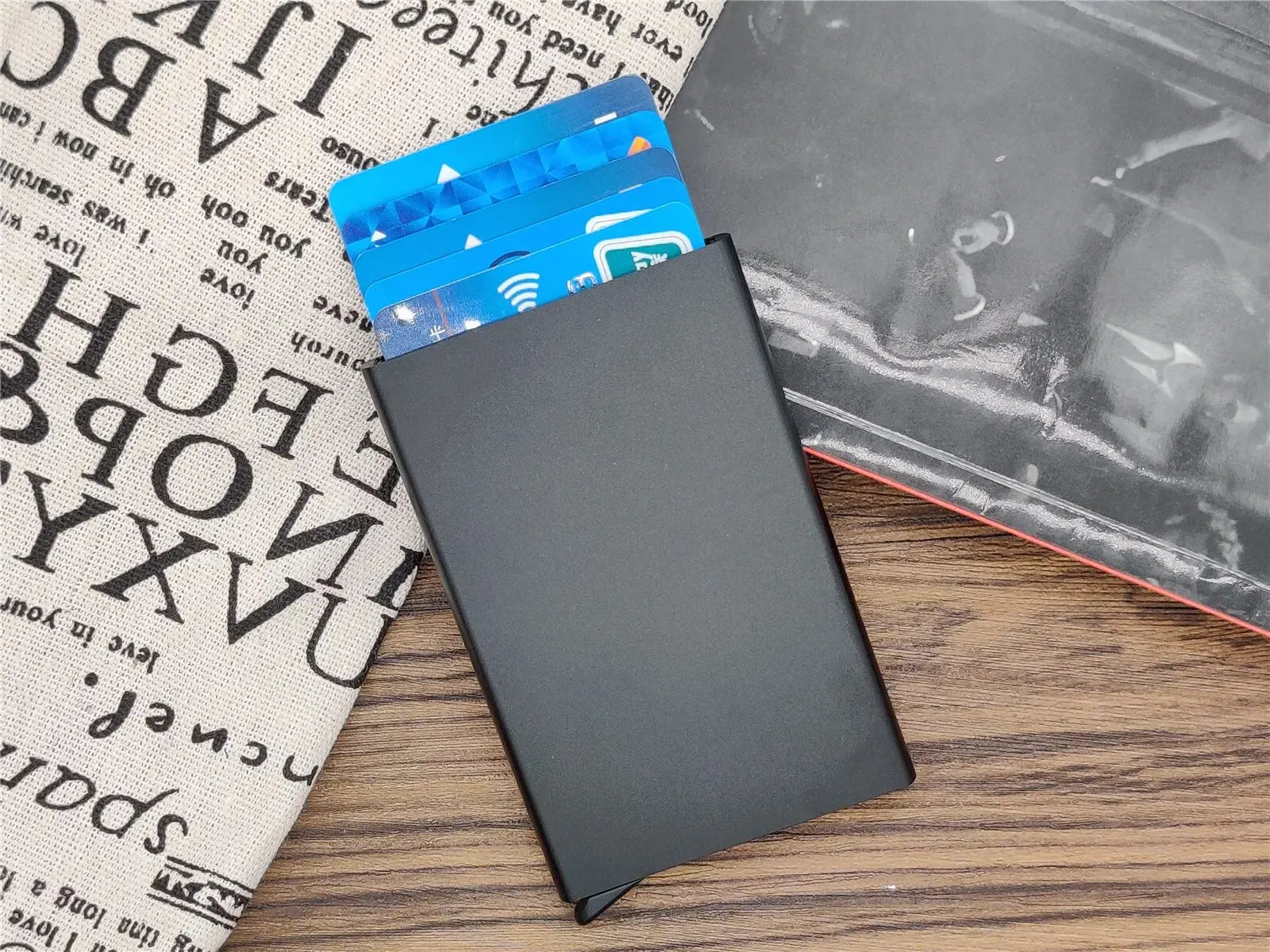 RFID Smart Minimalist Slim Wallet - Metal Card Holder