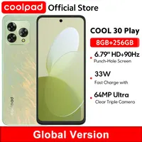 Global Version coolpad COOL 30 Play Smartphone NFC 6.79" HD+ 90Hz Punch-Hole Screen Helio G99 64MP Triple Camera 5000mAh Battery 1