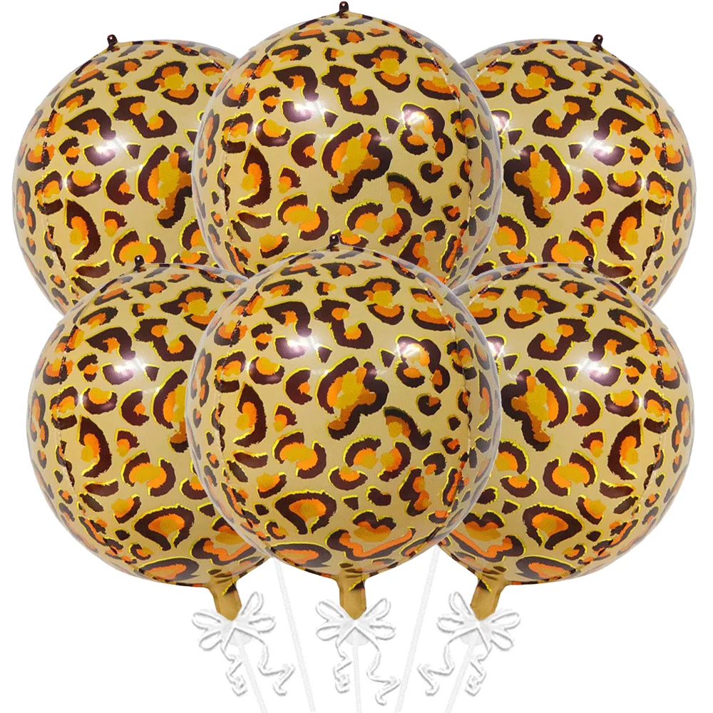 22 Zoll 4D-Luftballons mit Tiermotiv, Tiger, Giraffe, Zebra, Gepardenmuster, Folienballon, Wildtier, Dschungel, Safari, Geburtstagsdekoration – Detail 18