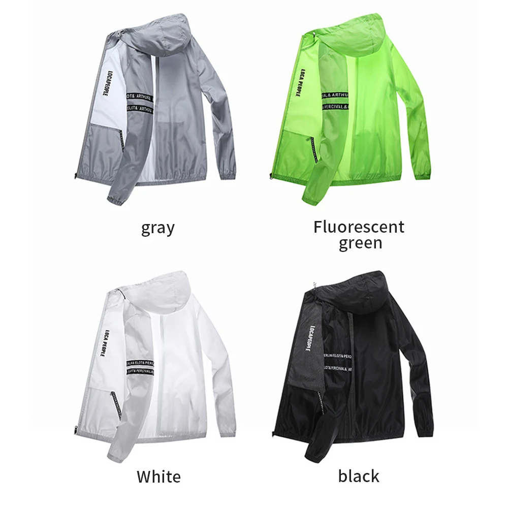 Sun Protection Male Summer Cycling Jacket Sports Casual Youth Coat Anti-UV Outdoor Sports Fitness Run Train Long Sleeve Fishing