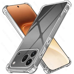 Clear Airbag Soft Silicone Protective Back Cover Case - Honour 600 5G (Transparent)