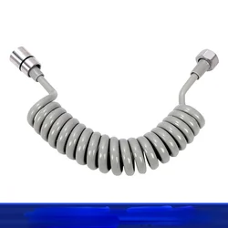 1PCS Spring Flexible Shower Hose For Water Plumbing Toilet Bidet Sprayer Gun Telephone Line Plumbing Hose Bathroom Accessories