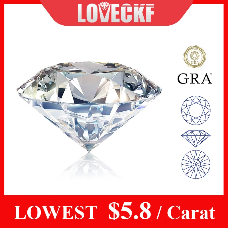 Promotion-Real-D-Color-Moissanite-Stone-with-Certificate-VVS1-GRA ...