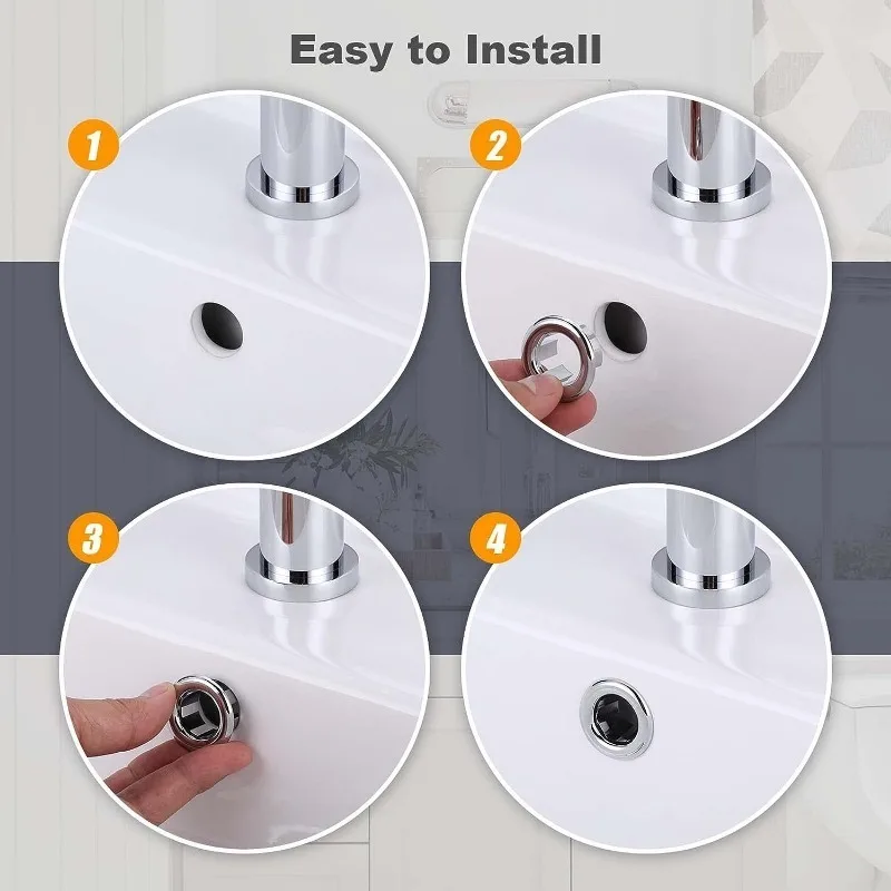 1/4PCS Wash Basin Overflow Ring Plastic Kitchen Bathroom Basin Trim Sink Hole Round Overflow Plug Bath Drain Cap Net Ring