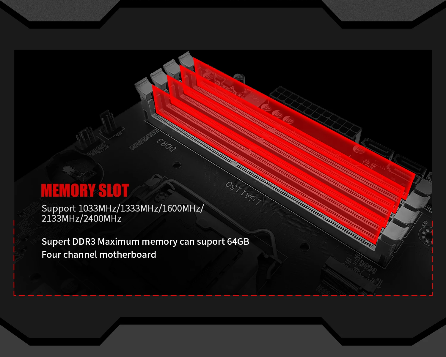 Description Picture 6 of itemMACHINIST H97M-PRO Motherboard LGA 1150 Support Intel Pentium/Core/5th Gen Xeon CPU Processor DDR3 RAM Desktop Memory M.2 M-ATX