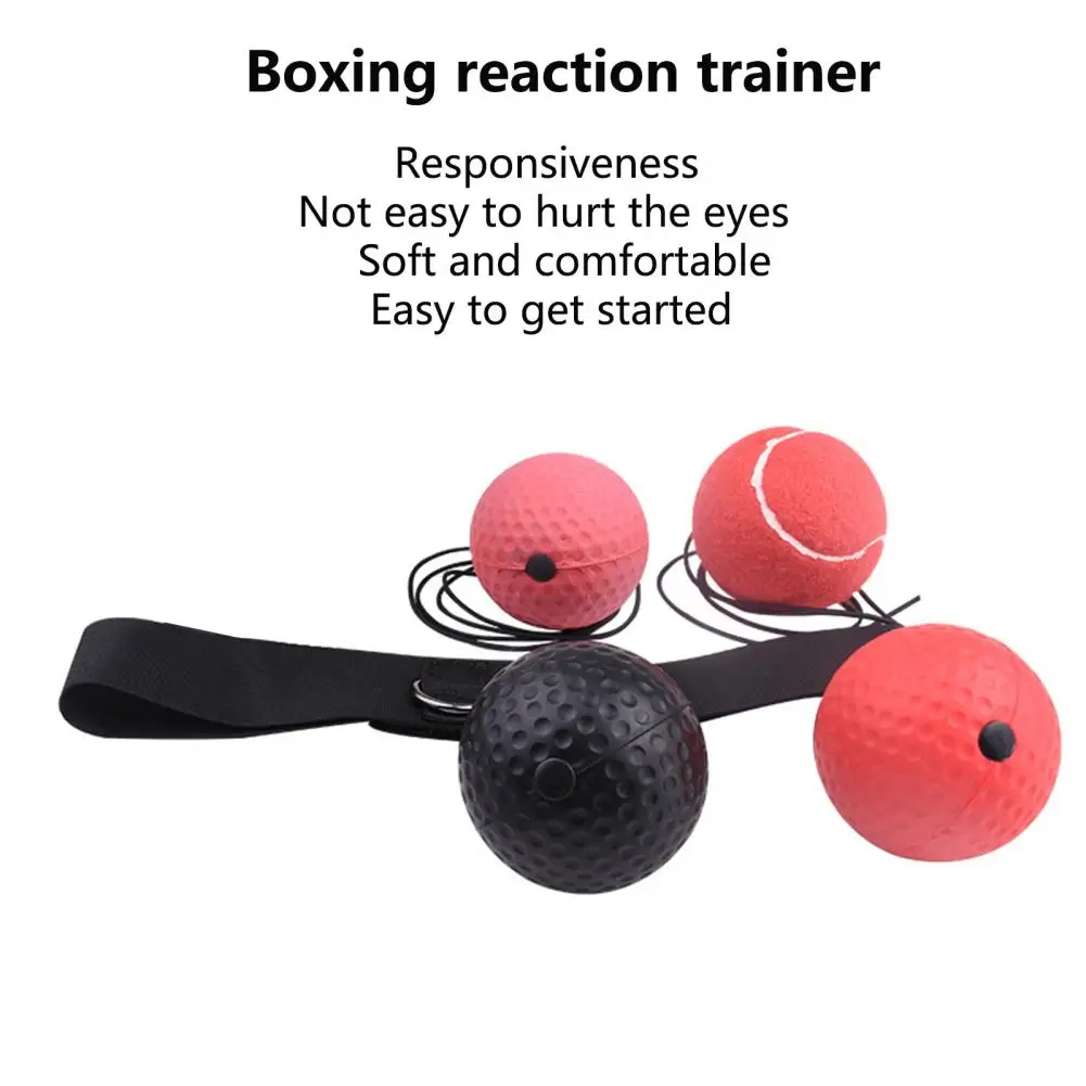 1 Set Headband Boxing Rebound Ball High Elasticity Flexibility Fitness Training Head Training Speed Boxing Ball Gym Use