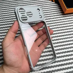 Clear Protective Acrylic Back Cover for Tecno spark 40 pro (Hdfsykl grey)