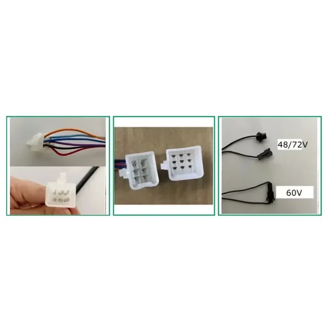 ⁦תצוגת בקר מנוע 48V-72V תצוגת LCD צבעונית החלפת לוח בקרה לאביזרים חשמליים לקטנוע חשמלי⁩ – תמונה ⁦5⁩