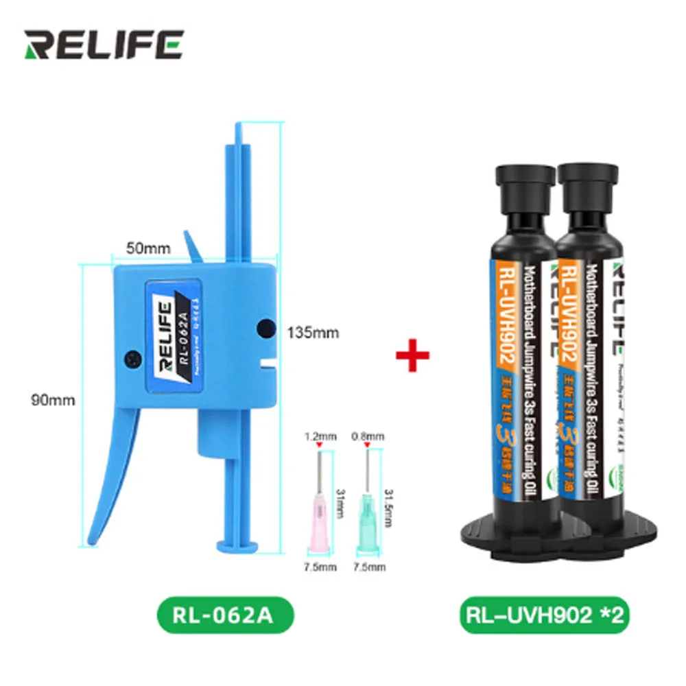 RELIFE RL-UVH902 UV Transparent Curing Solder Mask for Smart Phone Repair Jumping Wire Quick Dry Curing Welding Paste Flux Oil phone repair tools,phone repair kit,uv curing soldering paste,phone accessory