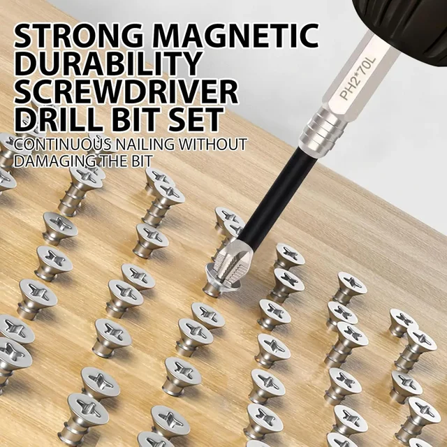 K5 Strong Magnetic Screwdriver Drill Bit Set Non-slip Alloy Steel