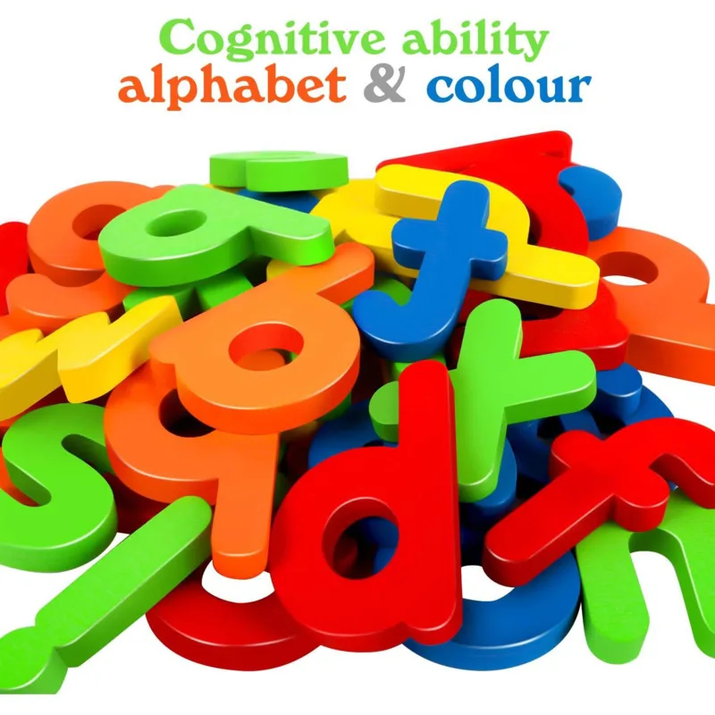 Montessori Learning 3D Animal Letter Puzzle Educational Toys Cards Colorful Wooden Puzzle Game Cognitive Children New 4