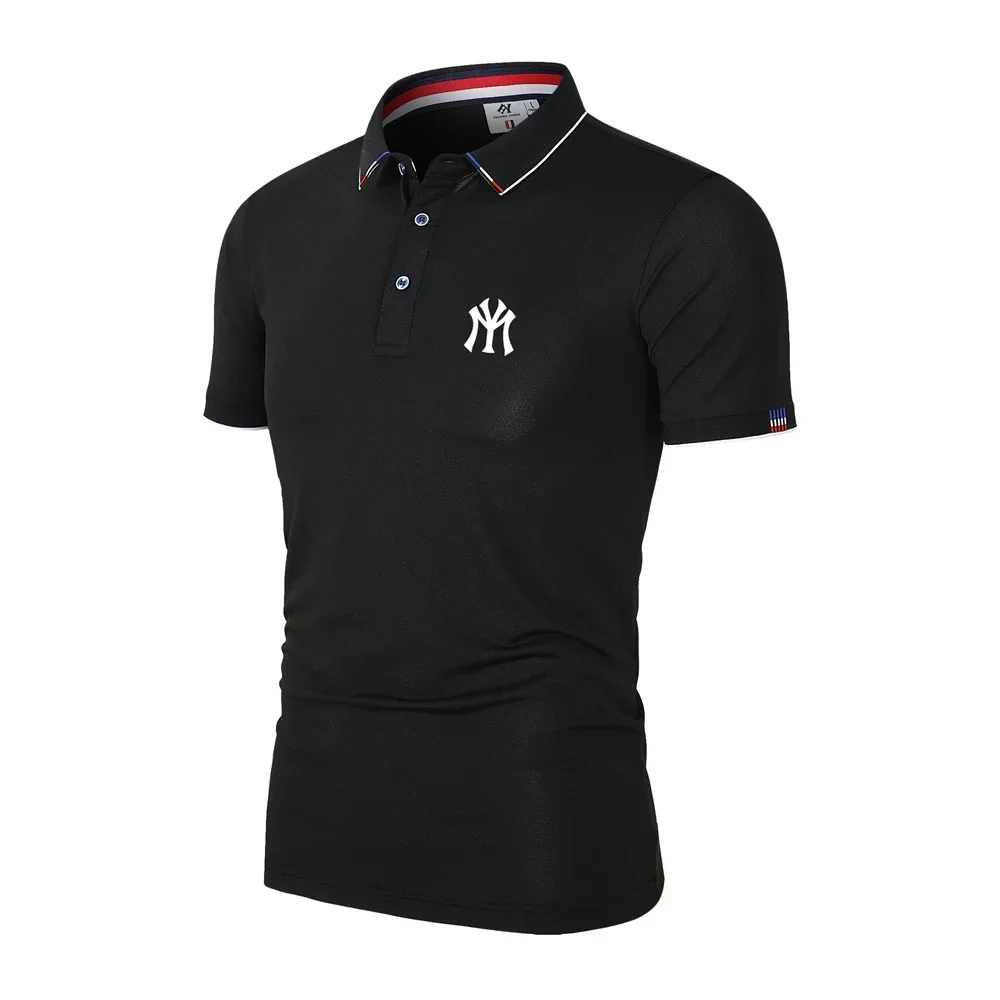 

2024 summer new men's fashion casual baseball tennis golf Polo shirt Breathable business high quality T-shirt