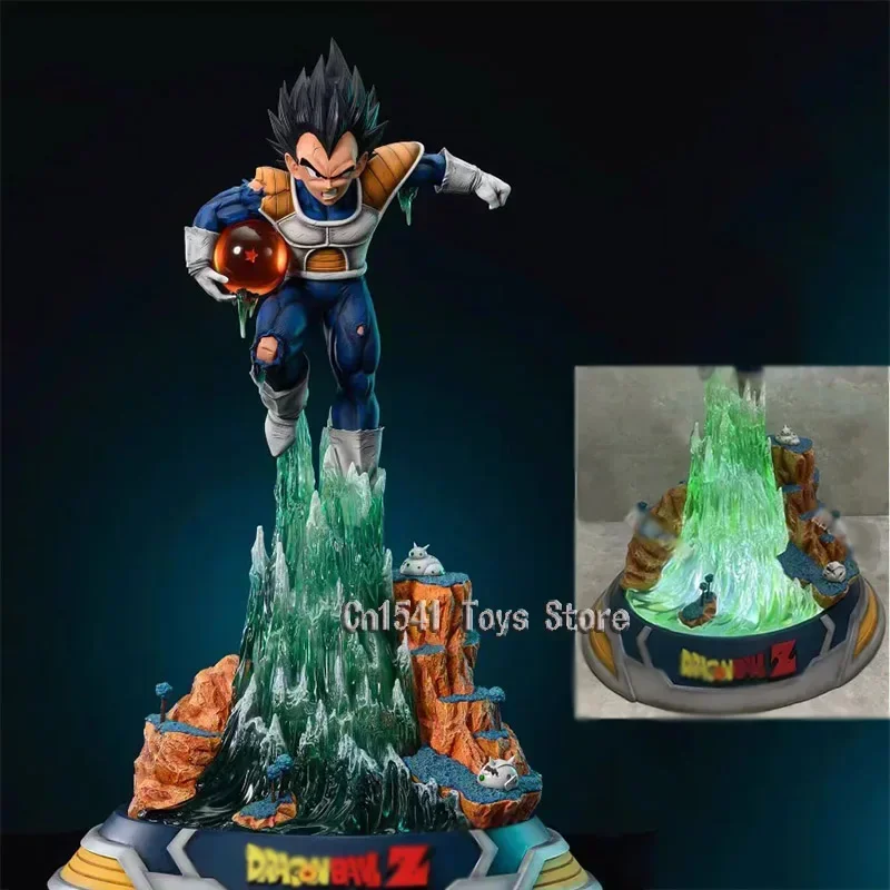 24cm Anime Vegeta Namek Gk Dragon Ball Figurine Prince Vegeta Figure Super  Saiyan Statue Luminous Model PVC Dolls Toys for Kids - AliExpress