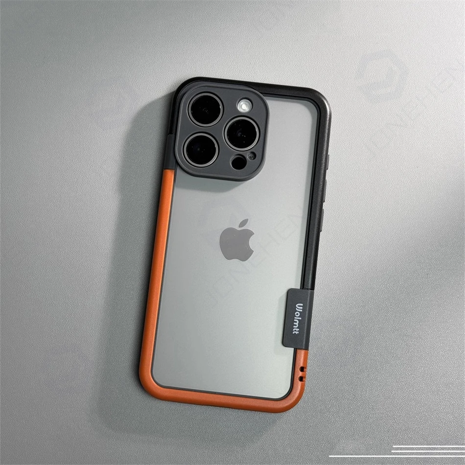 Dual Color Shockproof Bumper Case with Soft Silicone Frame
