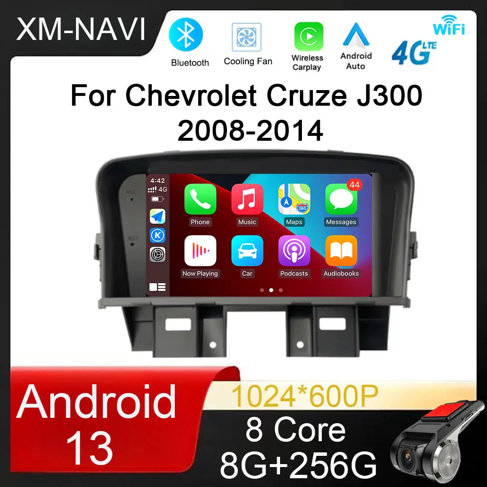 Per Chevrolet Cruze J300 2008-2014 Carplay System Carplay Smart Stereo Android 13 Auto 360 Sistema Radio Core System Blutooth