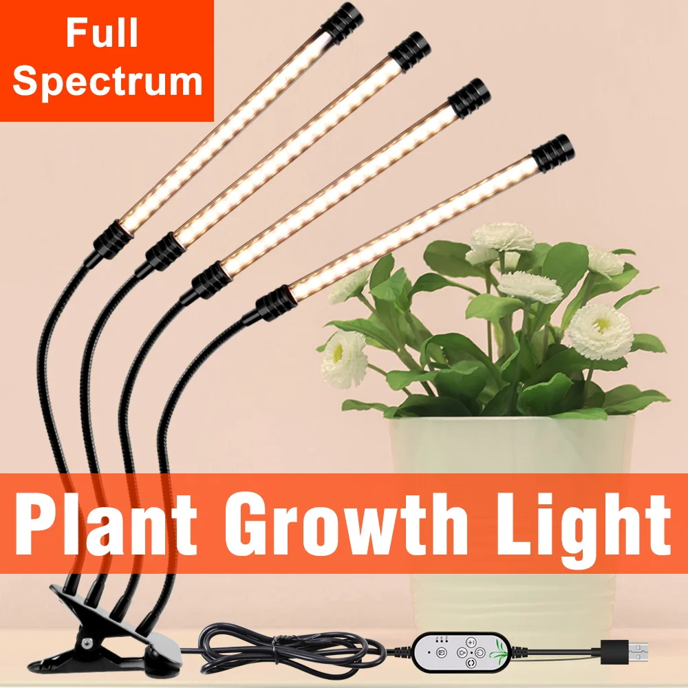 Grow Light Led Full Spectrum Sunlight Plants Growing Light Strip Indoor Usb Phyto Lamp Serra Pianta Flower Seed Grow Tent